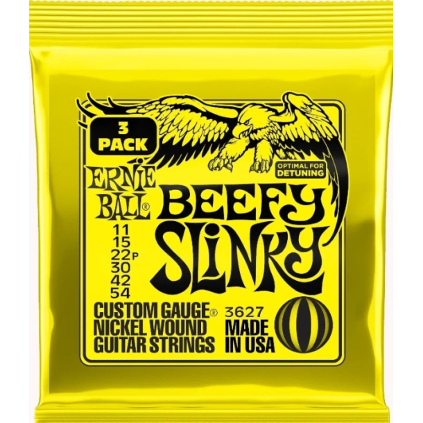 Ernie Ball 3627 Beefy Slinky Nickel 3-Pack
